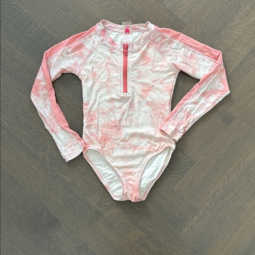 Munster Pink and White long sleeve Swimsuit